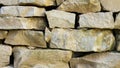 View of a background of stone wall texture Royalty Free Stock Photo