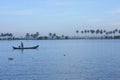 View of Backwaters of Kerala, India.