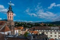 View of Baden Baden and Stiftskirche church Royalty Free Stock Photo