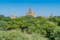 View of Bagan Golden Palace, Myanm