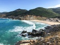 View of Bai Dai beach in Cam Ranh Bay, Khanh Hoa, Vietnam Royalty Free Stock Photo