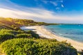 View of Baia dei Turchi, Puglia region, Italy. Turkish Bay (or Baia dei Turchi)