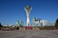 A view of the BAITEREK tower in Astana