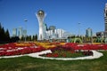 A view of the BAITEREK tower in Astana