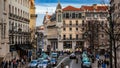 View of Baixa - Chiado circle called Largo de CamÃÂµes in baixa chiado;