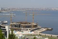 View of Baku's pier and promenade Royalty Free Stock Photo