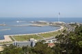 View of Baku's pier and promenade Royalty Free Stock Photo