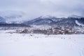 View of Bakuriani, winter resort in Georgia