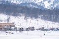 View of Bakuriani, winter resort in Georgia