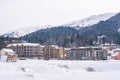 View of Bakuriani, winter resort in Georgia