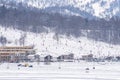 View of Bakuriani, winter resort in Georgia