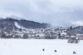 View of Bakuriani, winter resort in Georgia