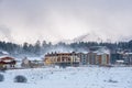 View of Bakuriani, winter resort in Georgia