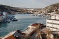 View of Balaklava Bay in spring. Crimea