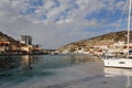 View of Balaklava Bay in spring. Crimea