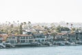 View of Balboa Island from Lookout Point in Corona del Mar, Newport Beach, California