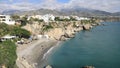 View from balcon de Europa on Nerja beach