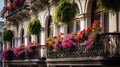 view balcony hotel building Royalty Free Stock Photo