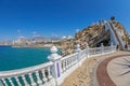 View from the Balcony of the Mediterranean sea, Benidorm, Spain Royalty Free Stock Photo