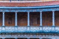 view of a balcony at the Palace of Charles V (Palacio de Carlos V) in Alhambra in Granada, Spain....IMAGE Royalty Free Stock Photo