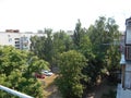 View from the balcony in the summer.
