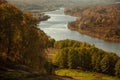 View from Bald mountain. Gorokhovets. The Vladimir region. The end of September 2015. Royalty Free Stock Photo