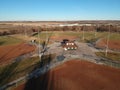 View of a Ball Diamond from above Royalty Free Stock Photo