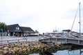 View of Ballen Marina, popular tourist destination of the island of SamsÃÂ¸, Denmark