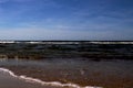 View of the Baltic Sea with a beautiful sky, Palanga, Lithuania Royalty Free Stock Photo