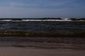 View of the Baltic Sea with a beautiful sky, Palanga, Lithuania Royalty Free Stock Photo