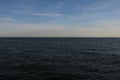 View of the Baltic Sea with a beautiful sky, Palanga, Lithuania Royalty Free Stock Photo