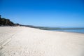 View on the Baltic Sea and the horizon at the wonderful beach of Zempin on the island Usedom Royalty Free Stock Photo