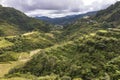 View of the Banaue Rice Terraces, a famous landmark in the province of Ifugao, Philippines Royalty Free Stock Photo