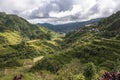 View of the Banaue Rice Terraces, a famous landmark in the province of Ifugao, Philippines Royalty Free Stock Photo