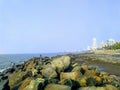 View of Band stand sea shore Mumbai Royalty Free Stock Photo