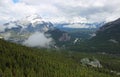 View at Banff Upper Hot Springs Hotel Royalty Free Stock Photo