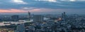 View of Bangkok Cityscape at Twight Royalty Free Stock Photo