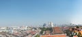 View of Bangkok from the Golden Mount at Wat Saket Royalty Free Stock Photo