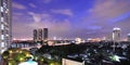 View of Bangkok at night Royalty Free Stock Photo