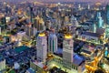 View of Bangkok at night Royalty Free Stock Photo