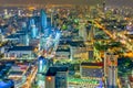 View of Bangkok at night Royalty Free Stock Photo