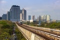 View of Bangkok, Thailand from BTS Skytrain