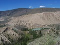 View of the banks of the Chilcotin River Royalty Free Stock Photo