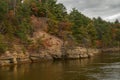 Fall on the Wisconsin River Royalty Free Stock Photo