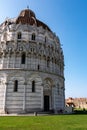 View of the baptistery of the Pisa cathedral