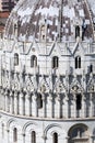 View of the Baptistry of the Cathedral in Pisa Royalty Free Stock Photo