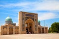 View of the Barak Khan madrasah of the Khast Imam complex in summer. Tashkent. Uzbekistan. Apr 29, 2019. Central Asia, Islam,