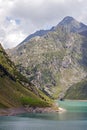 A view of Barbellino artificial lake, Valbondione,