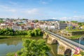 View at the Barcelinhos town with Cavado river - Portugal