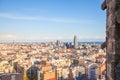 Barcelona City overview Royalty Free Stock Photo